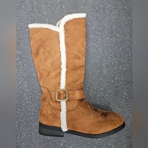 ​Dream Pairs Kids Mid-Calf Winter Boots - Faux Suede Shearling Lined Buckle